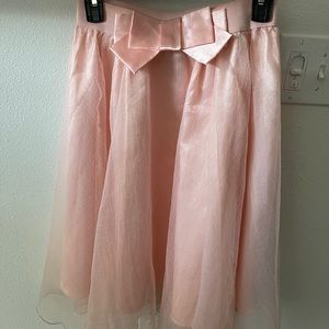 Pink tulle skirt